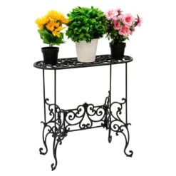 Woodside Heavy Duty Cast Iron Indoor/Outdoor XL Plant Pot Display Stand -Garden Mirth Sales Store 01AORYRWZR2