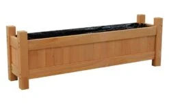 Woodside Aldeby Wooden Garden Trough Planter/Flower Container Box, Pack Of 2 -Garden Mirth Sales Store 0G5AJF01JCS