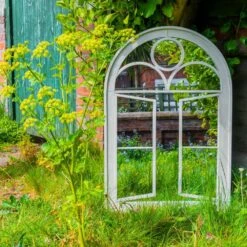 Woodside Acton Large Decorative Arched Outdoor Garden Mirror, 66.5cm X 97.5cm -Garden Mirth Sales Store 0MLQGMI0TRO