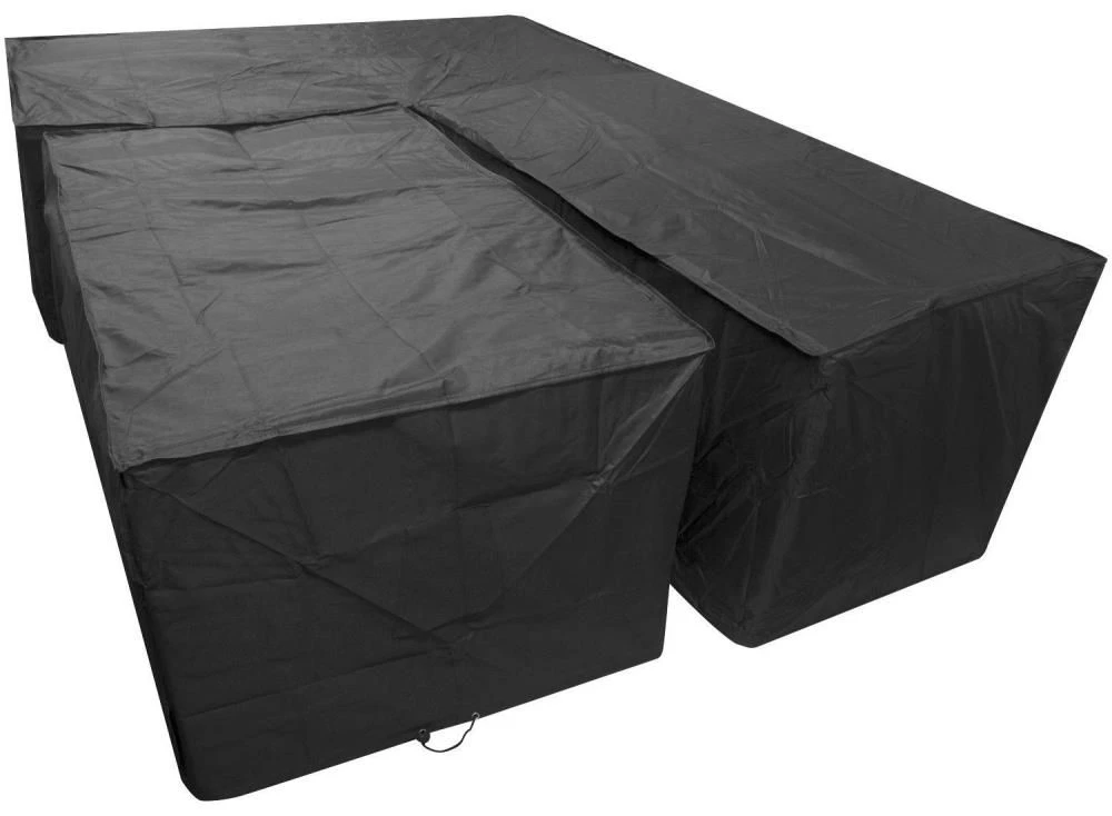 Woodside Black L Shape Outdoor Dining Waterproof Patio Set Cover Rattan 10 Woodside Black L Shape Outdoor Dining Waterproof Patio Set Cover Rattan - Image 8