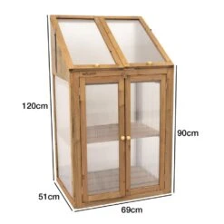 Woodside Transparent Wooden Cold Frame Growhouse/Polycarbonate Greenhouse -Garden Mirth Sales Store 0VCO43QFZ2U