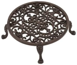 Woodside Round Cast Iron Indoor/Outdoor Heavy Duty Garden Plant Pot Stand, 11inch 8 Woodside Round Cast Iron Indoor/Outdoor Heavy Duty Garden Plant Pot Stand, 11inch -Garden Mirth Sales Store 0YCCZZMNDVC