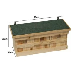 Woodside Wooden Nesting Wild Bird Box, Sparrow Colony Terrace, Removable Fronts -Garden Mirth Sales Store 1AJH45OIY2U