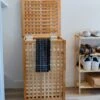 Woodside Large 80L Walnut Wood Lattice Laundry Basket/Bin Storage Box -Garden Mirth Sales Store 1FGEU3QEXHD