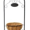 Woodside Hanging Coconut Flower Basket Planter Stand With Garden Welcome Sign -Garden Mirth Sales Store 1GEJMD4HMJ4