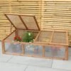 Woodside Outdoor Wooden Plant/Flower/Vegetable Cold Frame Growhouse, Large 150cm -Garden Mirth Sales Store 1MXGOJY1VFG