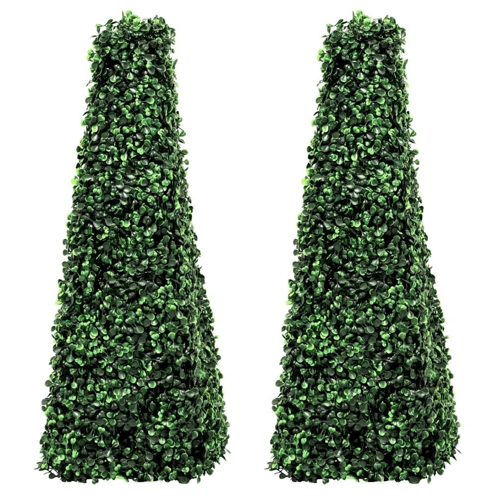 Woodside Topiary Obelisk Leaf Effect, Green 2ft Indoor Outdoor Decor (pack Of 2) 9 Woodside Topiary Obelisk Leaf Effect, Green 2ft Indoor Outdoor Decor (pack Of 2) - Image 7