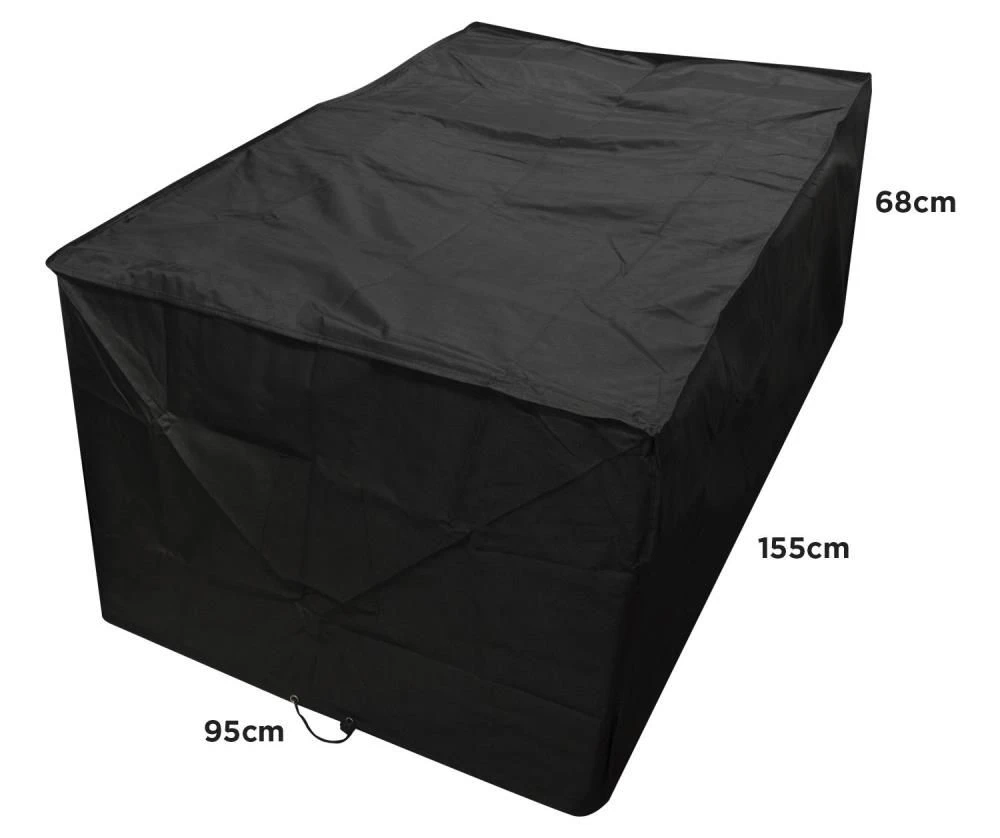 Woodside Black L Shape Outdoor Dining Waterproof Patio Set Cover Rattan 9 Woodside Black L Shape Outdoor Dining Waterproof Patio Set Cover Rattan - Image 7