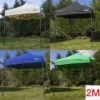 Woodside 2x2m Fully Waterproof, Heavy Duty Pop Up Gazebo + Carry Bag & Sand Bags