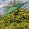 Woodside Large 2.7m Garden Parasol Umbrella With Winding Crank & Tilt Green -Garden Mirth Sales Store 2J0IAHHEHPL