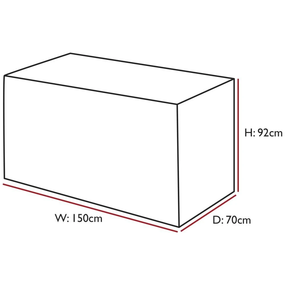 Woodside Square Bistro Set Cover BLACK 4 Woodside Square Bistro Set Cover BLACK - Image 2