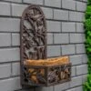 Woodside Cast Iron Wall Mounted Planter With Coco Liner - Design D 1 Woodside Cast Iron Wall Mounted Planter With Coco Liner - Design D -Garden Mirth Sales Store 2QTBKH13JWD