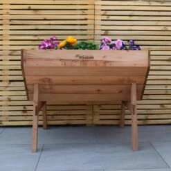 Woodside Raised Wooden Garden Bed Planter, Plants & Vegetable/Herb Box, Medium 100cm 8 Woodside Raised Wooden Garden Bed Planter, Plants & Vegetable/Herb Box, Medium 100cm -Garden Mirth Sales Store 31FR1MR05FD