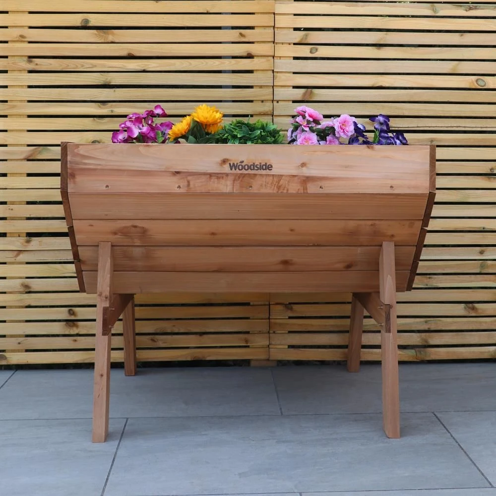 Woodside Raised Wooden Garden Bed Planter, Plants & Vegetable/Herb Box, Medium 100cm 5 Woodside Raised Wooden Garden Bed Planter, Plants & Vegetable/Herb Box, Medium 100cm - Image 3