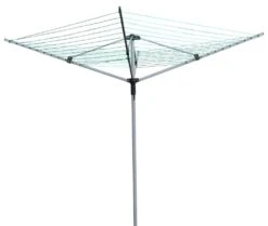 Woodside 4 Arm 50m Folding Rotary Laundry Airer Outdoor Clothes Washing Line -Garden Mirth Sales Store 3H5DSK34WPQ
