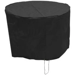 Oxbridge Black Small Round Waterproof Outdoor Garden Patio Set Furniture Cover