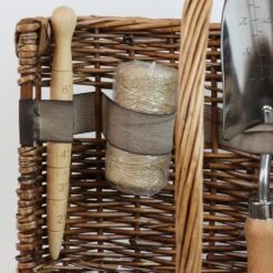 Woodside Willow Tool Basket/Trug With Garden Hand Tools Trowel/Fork/Dibber 18 Woodside Willow Tool Basket/Trug With Garden Hand Tools Trowel/Fork/Dibber -Garden Mirth Sales Store 40WPCM1YCWD