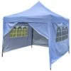 Woodside Pop Up 3m X 3m Garden Gazebo, Waterproof Garden Marquee, Pure White -Garden Mirth Sales Store 4212F3ZUXHD