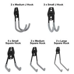 Woodside Heavy Duty Wall Mounted Garage Hanging Hooks, Utility Tool Hangers (Pack Of 15) -Garden Mirth Sales Store 4JVCAFQ4ELH