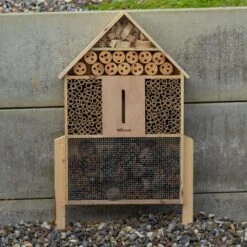 Woodside Standing Wooden Insect Hotel With Ground Stakes, Outdoor Bug/Bee House -Garden Mirth Sales Store 5KRMSHE4BOY