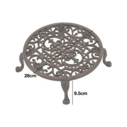 Woodside Round Cast Iron Indoor/Outdoor Heavy Duty Garden Plant Pot Stand, 11inch 9 Woodside Round Cast Iron Indoor/Outdoor Heavy Duty Garden Plant Pot Stand, 11inch -Garden Mirth Sales Store 5RCLA1IPQIV
