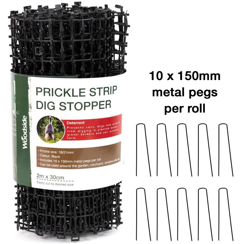 Woodside Prickle Strip Dig Stopper, Anti Dog & Cat Scat Mat, Garden Animal Scarer X 2 3 Woodside Prickle Strip Dig Stopper, Anti Dog & Cat Scat Mat, Garden Animal Scarer X 2 - Image 2