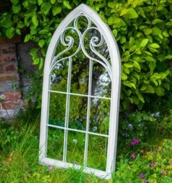 Woodside Selby XL Decorative Arched Outdoor Garden Mirror, W: 60.5cm X H: 111cm -Garden Mirth Sales Store ACQCKMZJFPZ