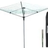 Woodside 4 Arm 50m Folding Rotary Laundry Airer Outdoor Clothes Washing Line 2 Woodside 4 Arm 50m Folding Rotary Laundry Airer Outdoor Clothes Washing Line -Garden Mirth Sales Store AFTNTZA40KG