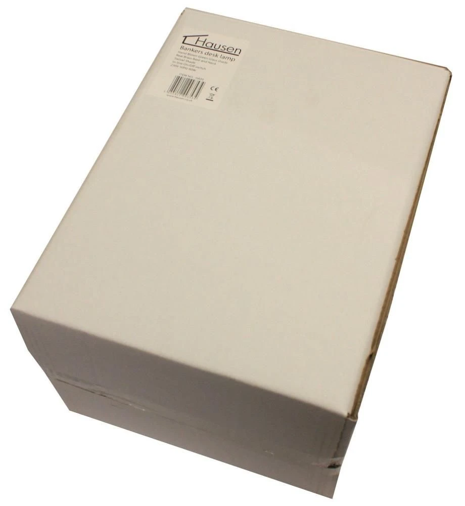 Bankers Desk Lamp Polished Brass And Green Glass With Swivel Head 60W Hausen 5 Bankers Desk Lamp Polished Brass And Green Glass With Swivel Head 60W Hausen - Image 3