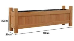 Woodside Aldeby Wooden Garden Trough Planter/Flower Container Box, Pack Of 2 -Garden Mirth Sales Store BWRXPCHCQVC