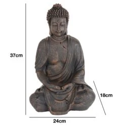 Woodside 37cm Tall Indoor/Outdoor Meditating Buddha Statue Decoration Statuary Décor Ornament 15 Woodside 37cm Tall Indoor/Outdoor Meditating Buddha Statue Decoration Statuary Décor Ornament -Garden Mirth Sales Store CCWHSI3NBZM