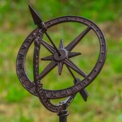 Woodside Cast Iron Garden Sundial, Antique Ornamental Outdoor Décor -Garden Mirth Sales Store CFMVYHHOLXS