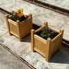 Woodside Aldeby Wooden Garden Planter/Flower Pot Container Box, Pack Of 2 -Garden Mirth Sales Store CWYVOHITTGN