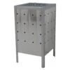 Woodside Square Garden Galvanised Steel Rubbish Incinerator - 100L Capacity -Garden Mirth Sales Store EEX21OFGVG3