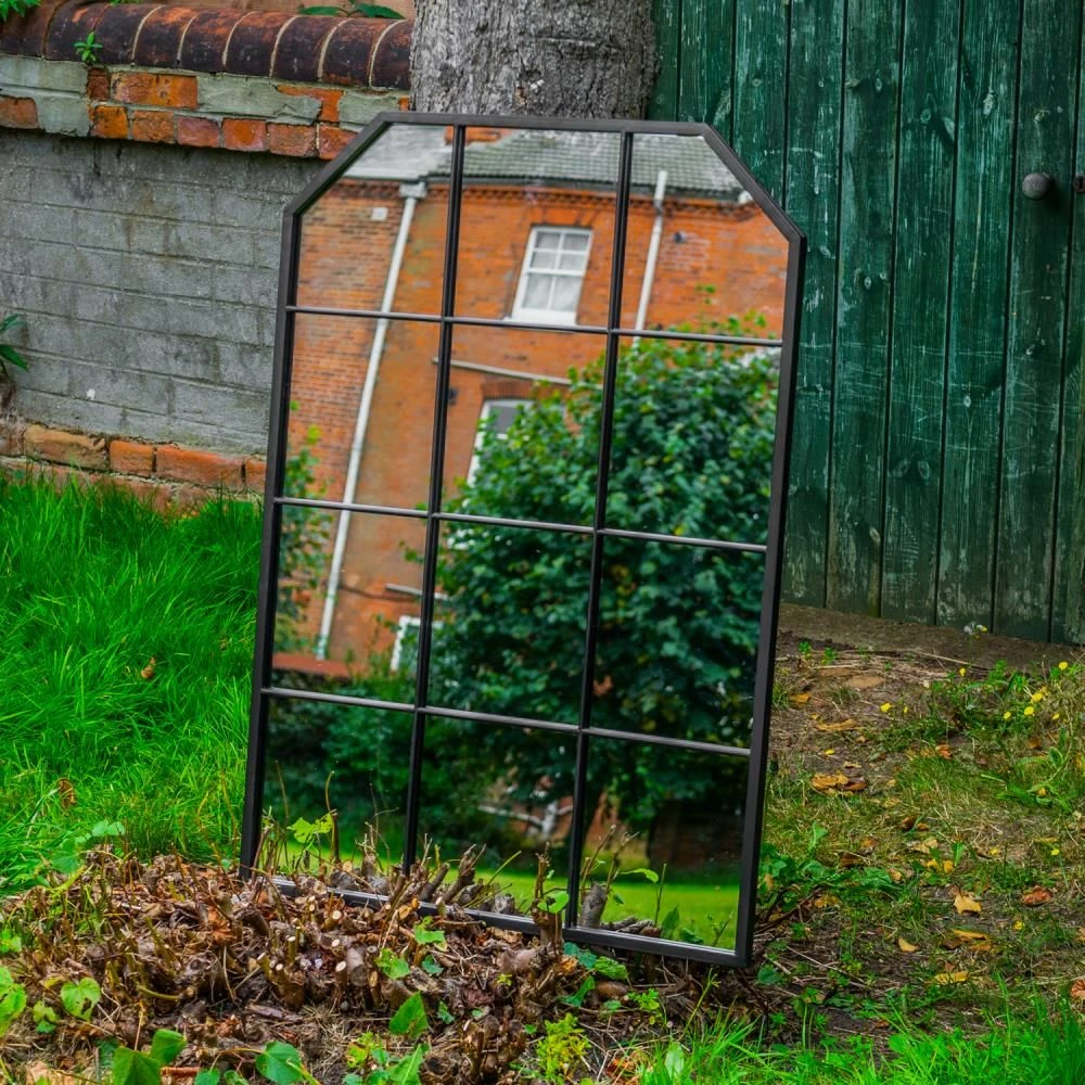 Woodside Ayton XL Decorative Rectangle Outdoor Garden Mirror, W: 70cm X H: 100cm 3 Woodside Ayton XL Decorative Rectangle Outdoor Garden Mirror, W: 70cm X H: 100cm