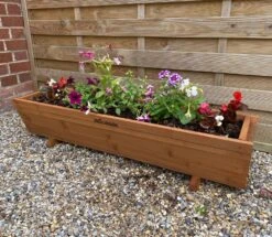 Woodside Sutton Wooden Garden Planter Plant/Flower Trough Container Box -Garden Mirth Sales Store F4RLJ1UMQZW