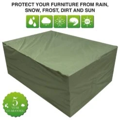 Oxbridge Green 8-10 Seater Waterproof Outdoor Garden Patio Set Furniture Cover