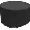Woodside 4-6 Seater Round Table Cover BLACK -Garden Mirth Sales Store FCL0CMOY2QQ