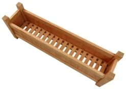 Woodside Aldeby Wooden Garden Trough Planter/Flower Container Box, Pack Of 2 -Garden Mirth Sales Store FEPHDFHAQMO