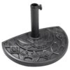 Woodside Barham 9.5kg Semi Circle Garden Balcony Parasol Umbrella Base Weight -Garden Mirth Sales Store FI4X15DMUFT