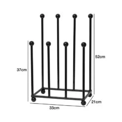 Woodside Morston Steel Wellington Boot Rack/Walking Boot Storage Stand, Indoor & Outdoor -Garden Mirth Sales Store FJXC2ITZO0W
