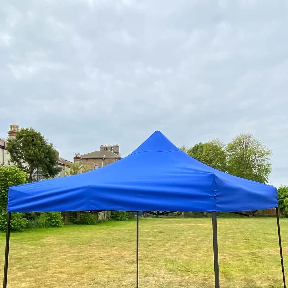 Woodside Replacement Gazebo Roof For 3mx3m Frame, Heavy Duty, Waterproof, Blue 4 Woodside Replacement Gazebo Roof For 3mx3m Frame, Heavy Duty, Waterproof, Blue - Image 2