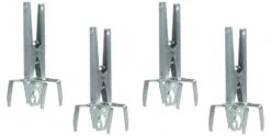 4 Pack Of Woodside Heavy Duty Mole Claw Scissor Traps Fast Humane Kill