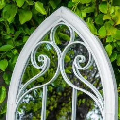 Woodside Selby XL Decorative Arched Outdoor Garden Mirror, W: 60.5cm X H: 111cm -Garden Mirth Sales Store FYM3I5EECSZ