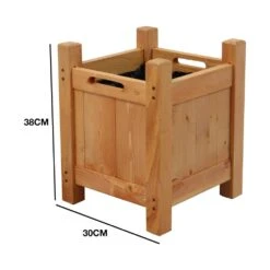Woodside Aldeby Wooden Garden Planter/Flower Pot Container Box, Pack Of 2 12 Woodside Aldeby Wooden Garden Planter/Flower Pot Container Box, Pack Of 2 -Garden Mirth Sales Store GWXZICUE522