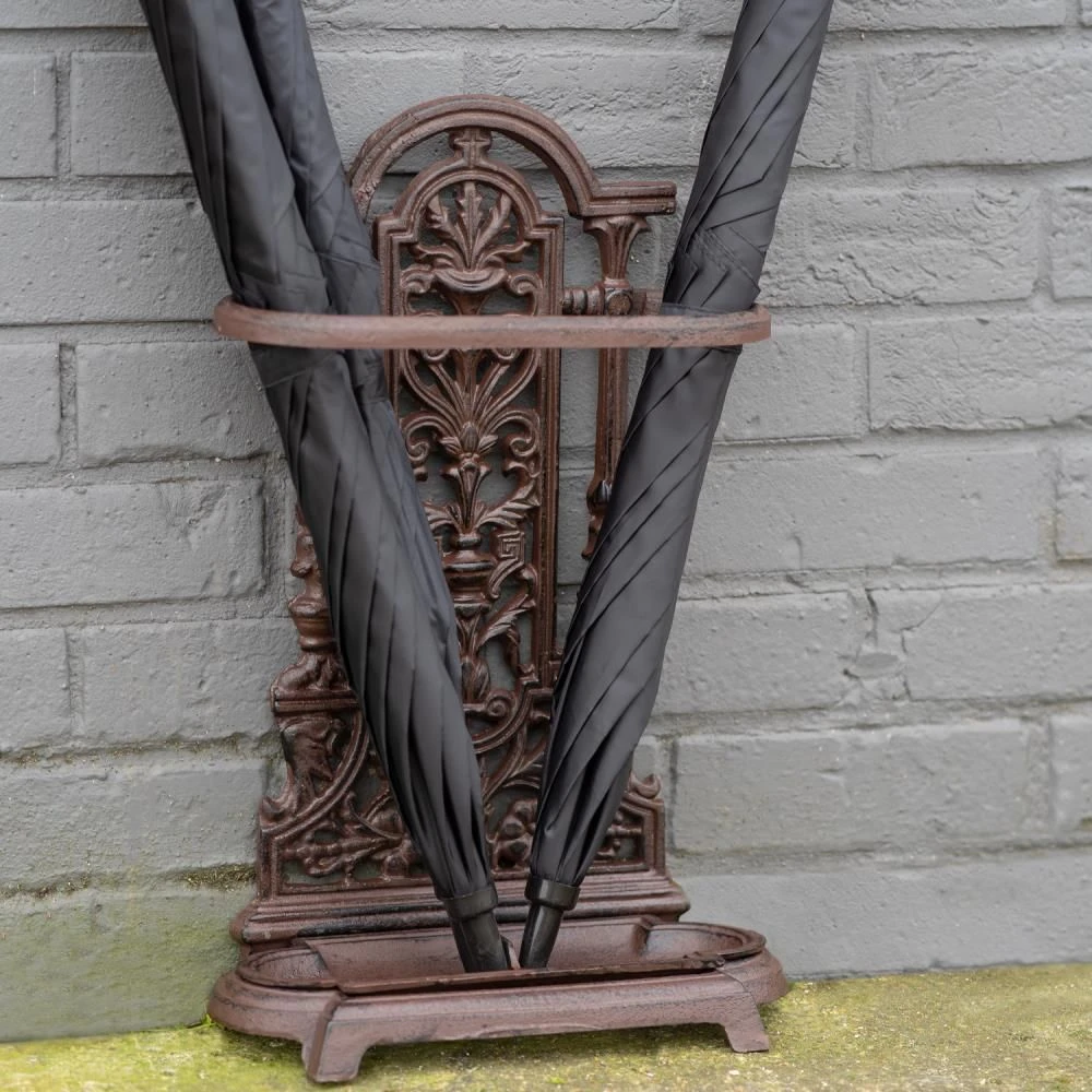 Woodside Ornate Vintage Cast Iron Umbrella/Walking Stick Stand 3 Woodside Ornate Vintage Cast Iron Umbrella/Walking Stick Stand