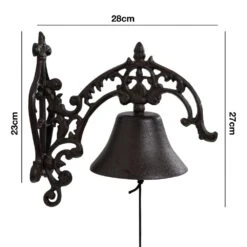 Woodside Cast Iron Wall Mounted Doorbell Vintage/Antique Design For Garden & Home -Garden Mirth Sales Store H0WGRSNU1GG