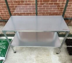 Woodside 2 Tier Galvanised Steel Greenhouse Potting/Work Bench, Planting Shelves -Garden Mirth Sales Store HHBPMNY3030