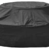 Woodside Black Waterproof Outdoor 6 Seater Round Picnic Table Cover -Garden Mirth Sales Store HMOXOSJJK4W