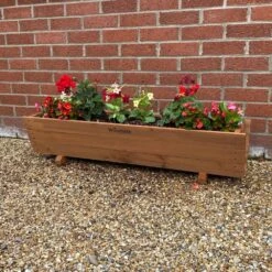 Woodside Sutton Wooden Garden Planter Plant/Flower Trough Container Box -Garden Mirth Sales Store HPFXGL4SHJT
